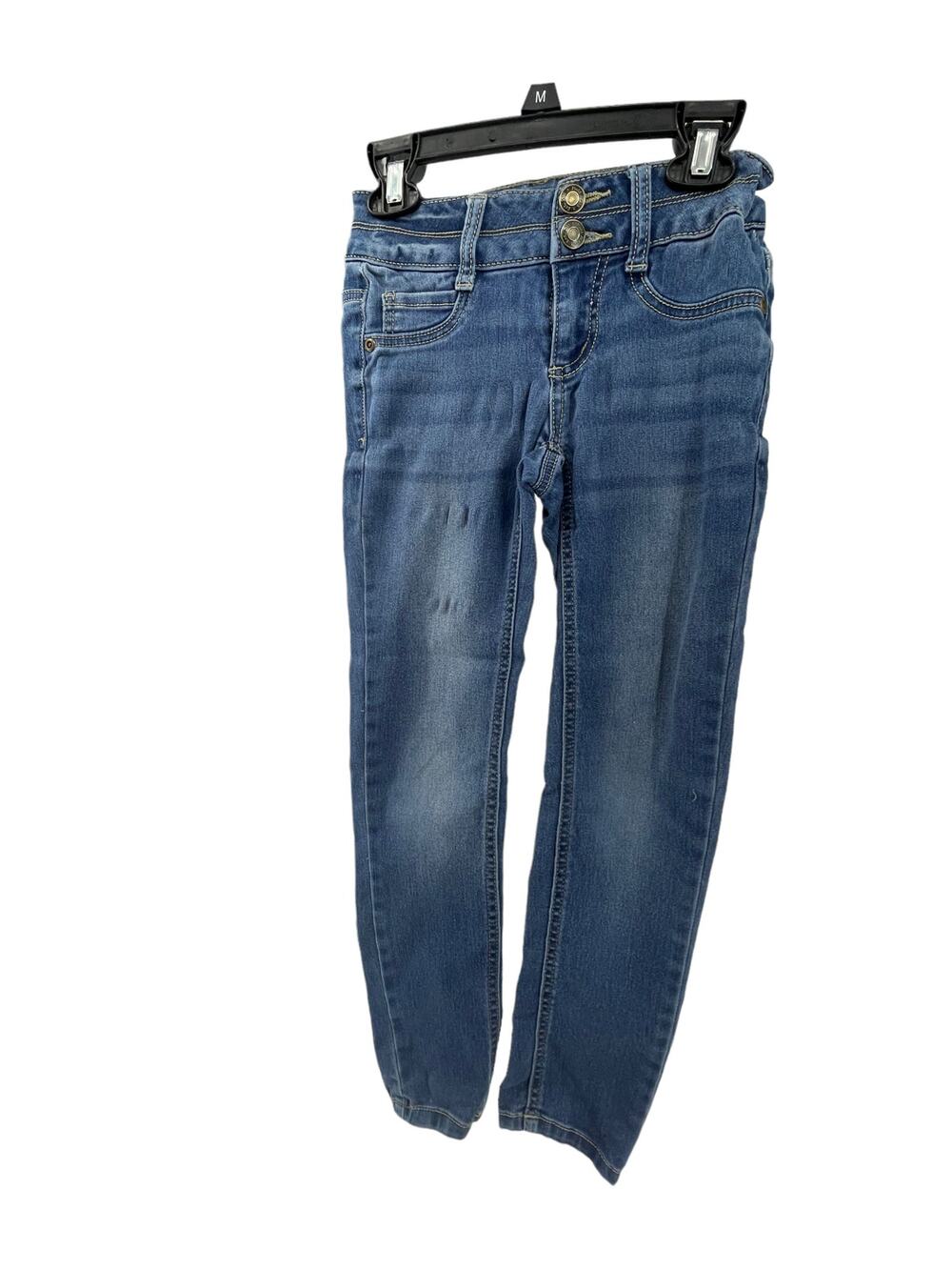 Mudd Girls Medium Wash Blue Denim Skinny Jeans Youth Size 7